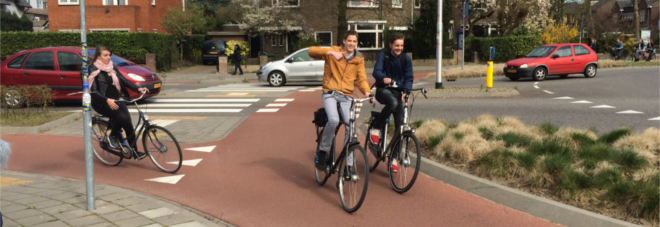 RSW Euregio: Beispiel für einen Radschnellweg (hier: Nijmegen, NL)